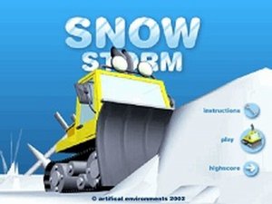 Snow Storm Plowing Game Arcade Game