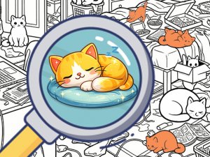 Find the Kitten: Spot the Cat Online Puzzle Game