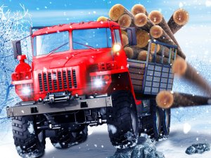 Truck Driver Snowy Roads Online Driving Game