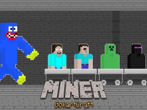 Miner GokartCraft - 4 Player Online Racing Game