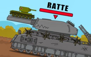 Tanks 2D Battle with Ratte: Tank Warfare Game