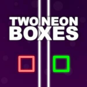 Two Neon Boxes Online Arcade Game