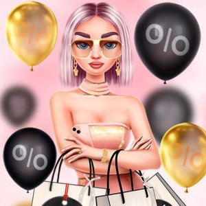 BFFs Black Friday Shopping Online Dress-Up Game