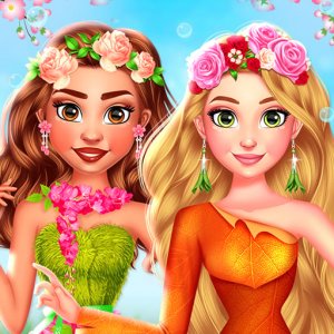 BFFs Flowers Inspired Fashion Dress Up Game